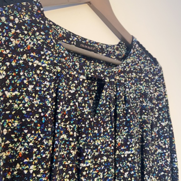 Colorblock Long sleeve blouse size 10  like new condition - Picture 6 of 11